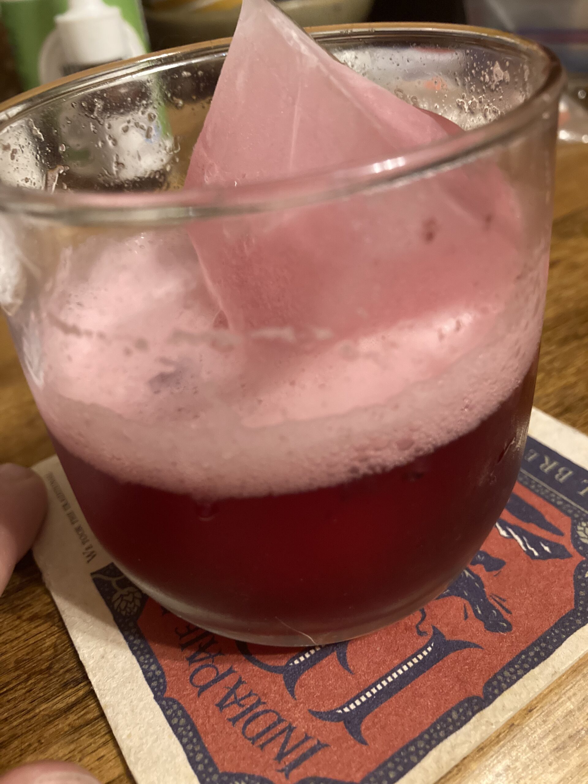 Carbonated Kombucha infused with Blueberries